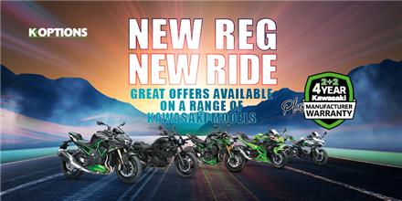 New reg new ride with the latest Kawasaki promotions