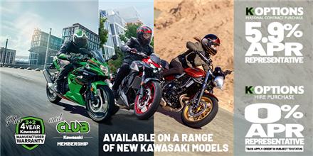 Get your new Kawasaki with 0% HP!