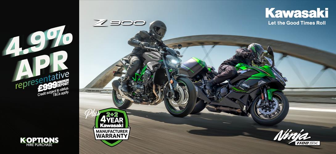 Ride away on your dream Kawasaki this summer