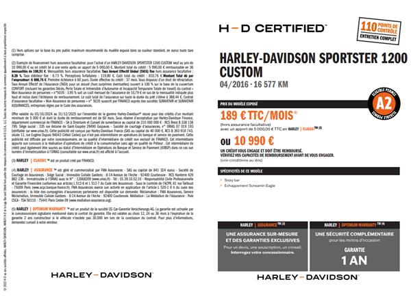 2016 HARLEY-DAVIDSON SPORTSTER 1200