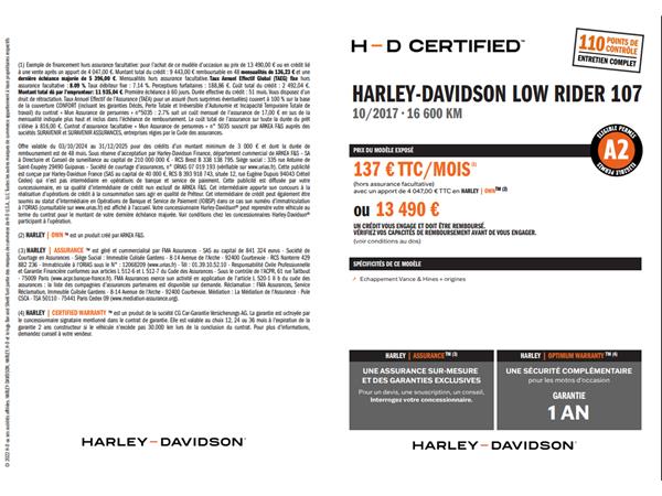 2017 HARLEY-DAVIDSON LOW RIDER