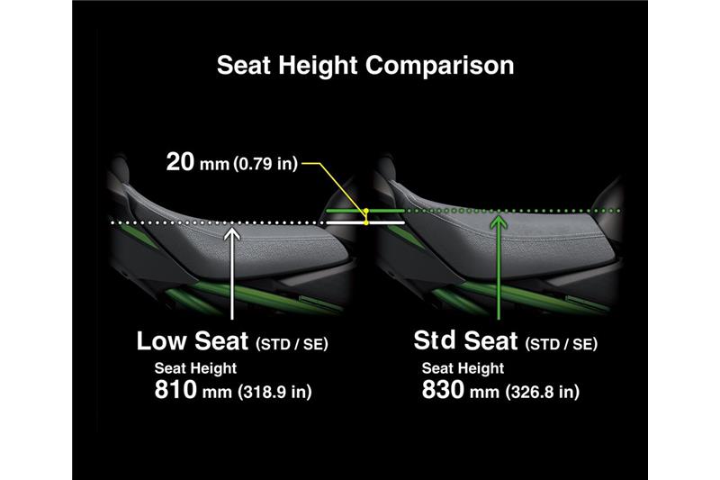Low seat (-20mm) (Black)