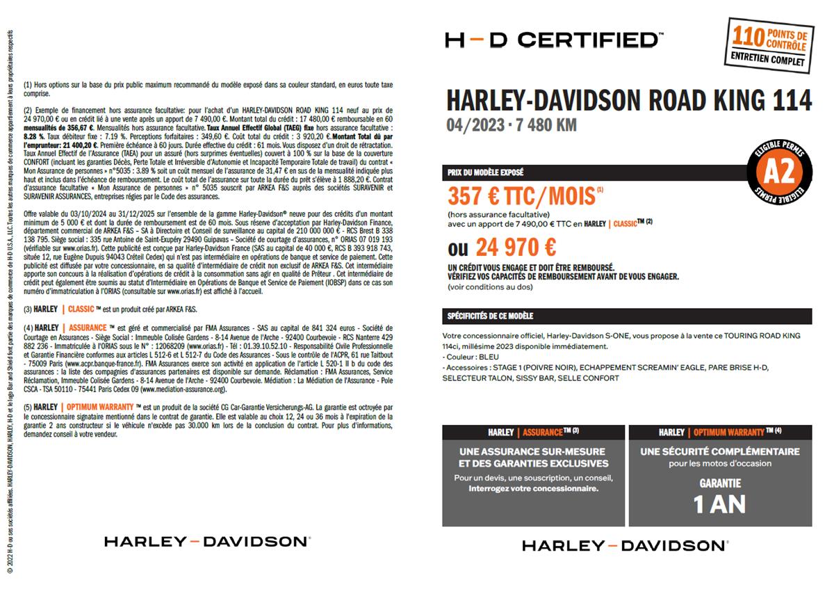 2023 HARLEY-DAVIDSON ROAD KING