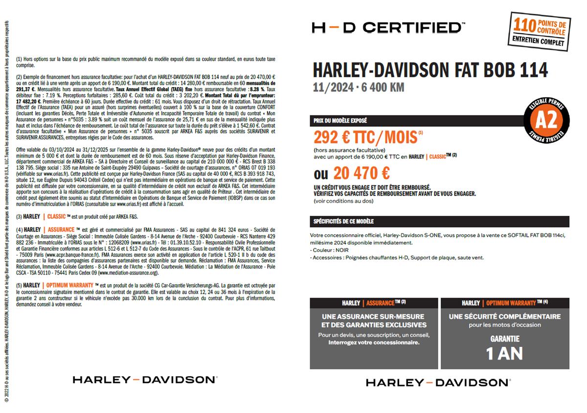 2024 HARLEY-DAVIDSON FAT BOB