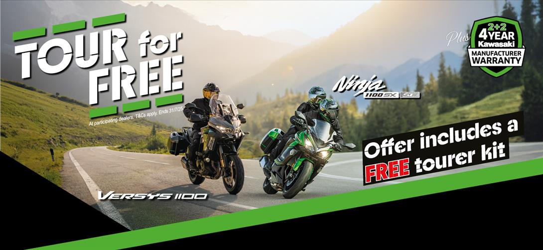 Tour For Free With The Ninja 1100SX and Versys 1100 Families!