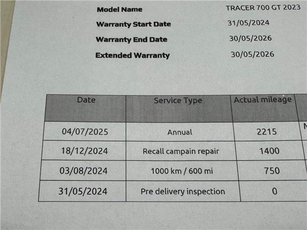 2024 YAMAHA TRACER 7 GT