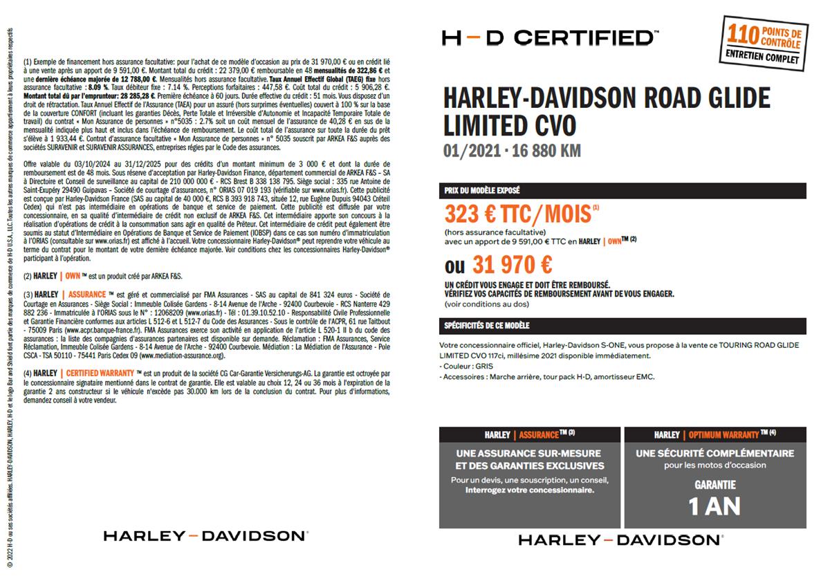 2021 HARLEY-DAVIDSON ROAD GLIDE