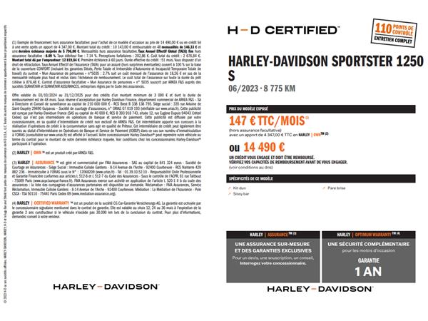 2023 HARLEY-DAVIDSON SPORTSTER 1250