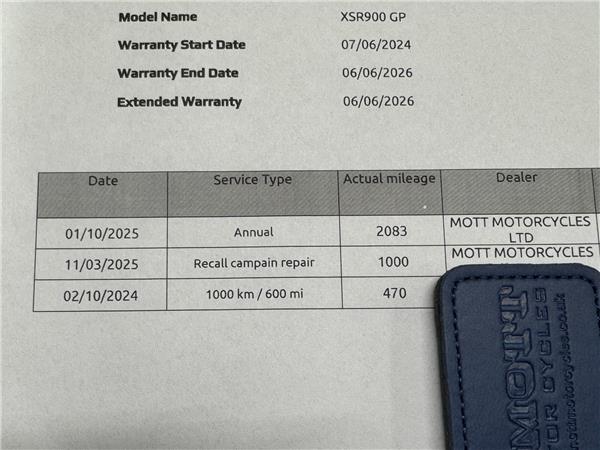 2024 YAMAHA XSR900 GP