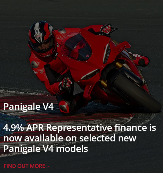 4.9% APR Representative finance with Panigale V4