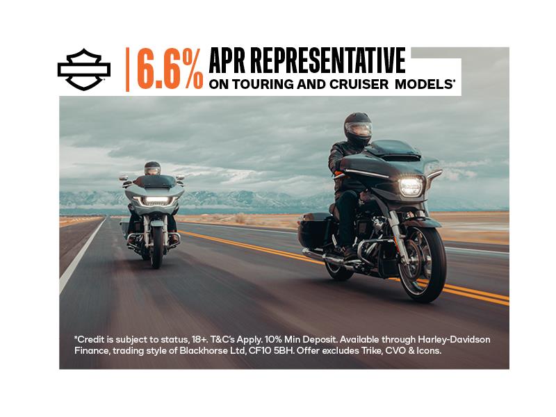 6.6% APR Representative the only true route to your next Harley