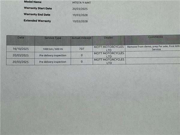 2025 YAMAHA MT-07 Y-AMT