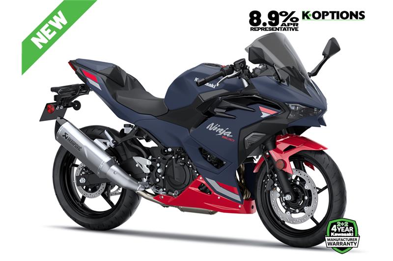 Metallic Matte Twilight Blue + Candy Persimmon Red