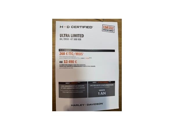 2016 HARLEY-DAVIDSON ULTRA LIMITED