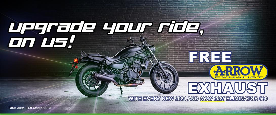 Cruise away with a free Arrow exhaust!