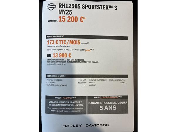 2025 HARLEY-DAVIDSON SPORTSTER 1250