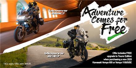 Adventure Comes For Free With Kawasaki This Spring!