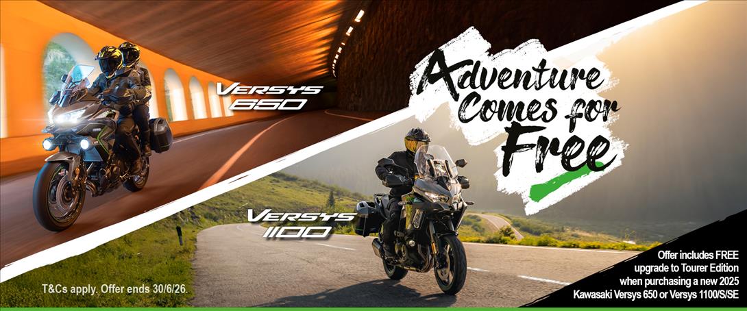 Adventure Comes For Free With Kawasaki This Spring!