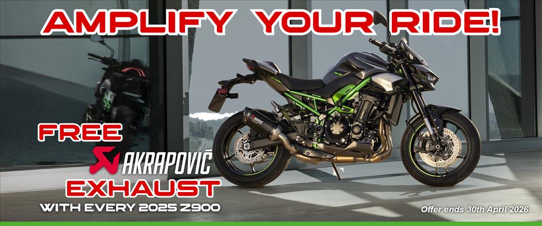 Amplify your 2026 With A Free Z900 Exhaust Upgrade! 