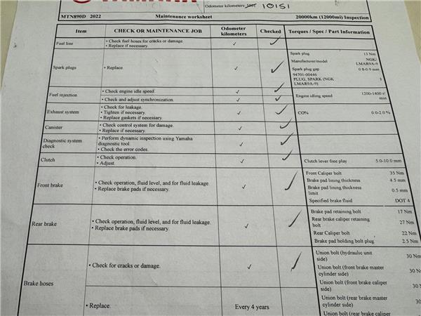 2022 YAMAHA MT-09 SP