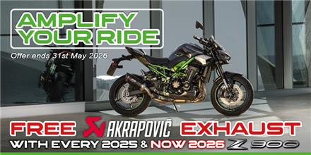 Amplify your 2026 With A Free Z900 Exhaust Upgrade! 