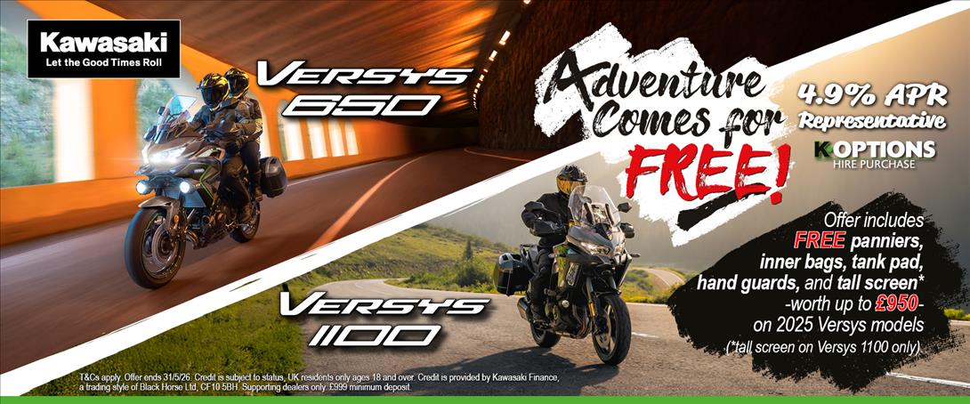 Adventure Comes For Free With Kawasaki This Spring!