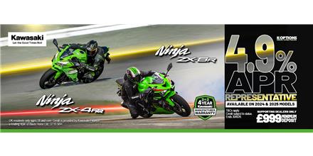 2025MY Ninja ZX-6R now available with 0% APR HP