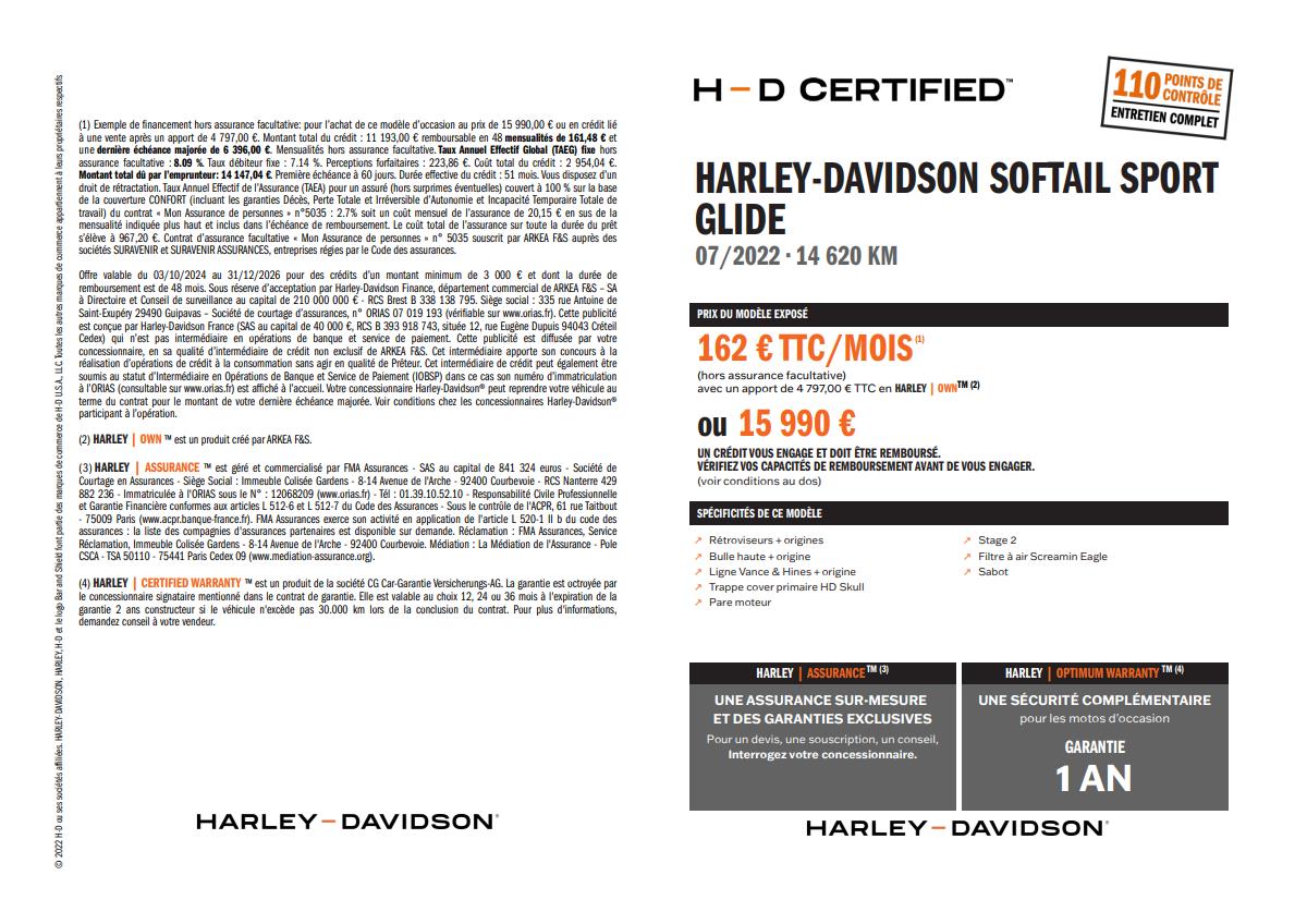 2022 HARLEY-DAVIDSON SPORT GLIDE
