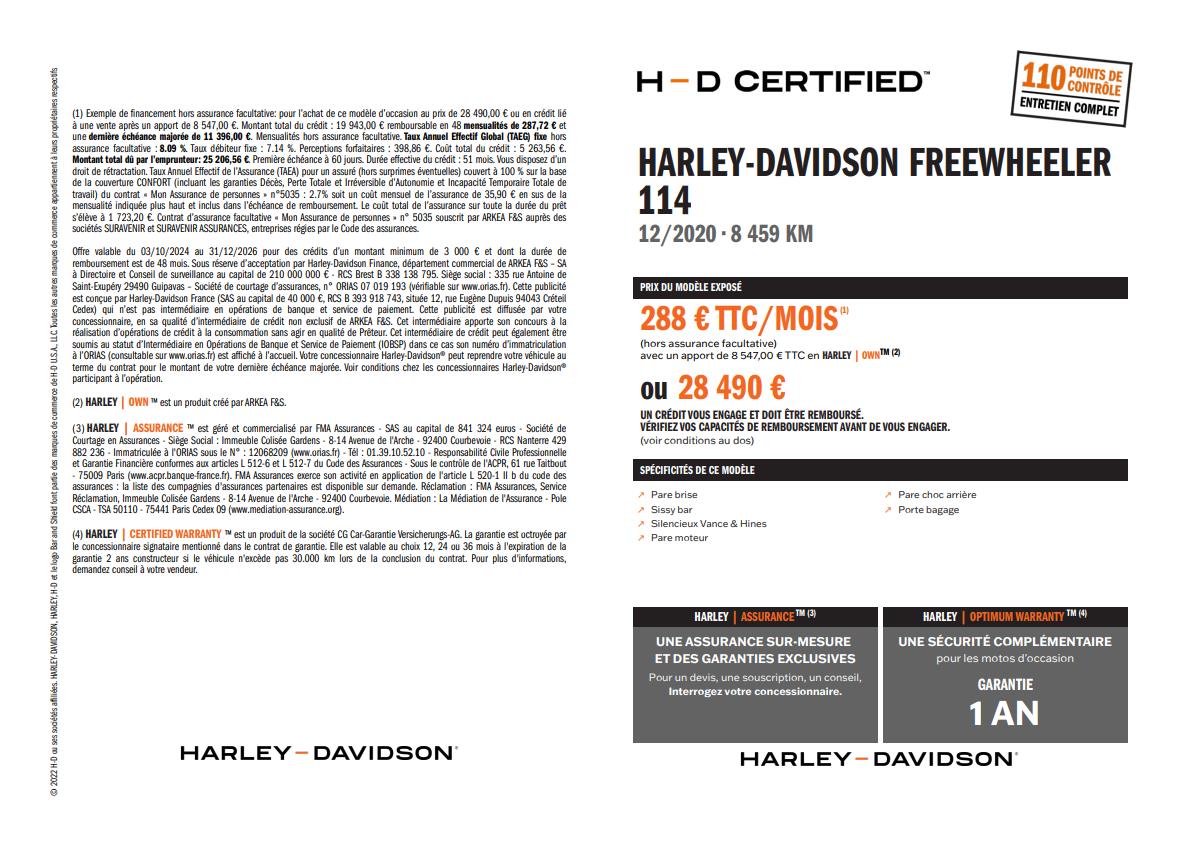 2020 HARLEY-DAVIDSON FREEWHEELER