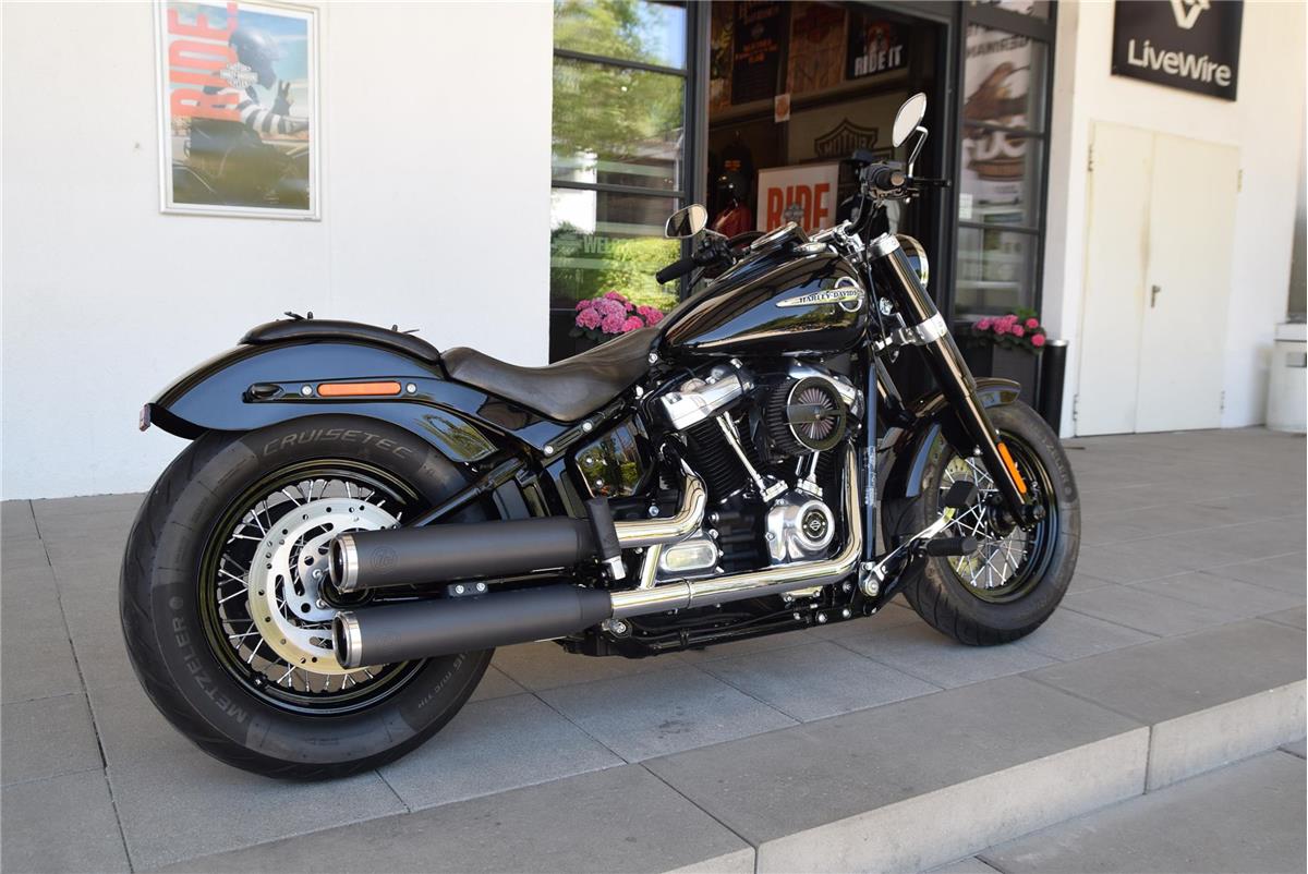 FLSL Softail Slim mit KessTech Auspuff