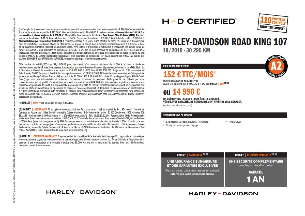 2019 HARLEY-DAVIDSON ROAD KING