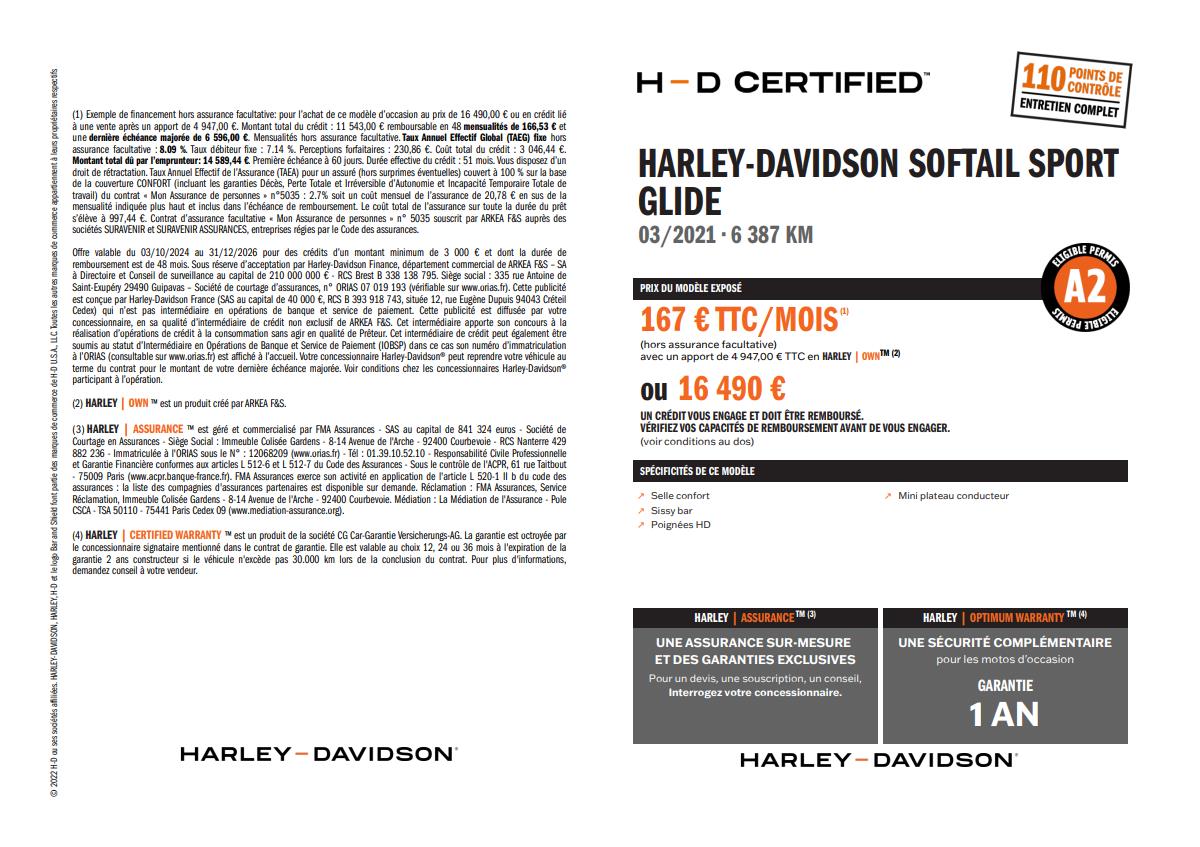 2021 HARLEY-DAVIDSON SPORT GLIDE