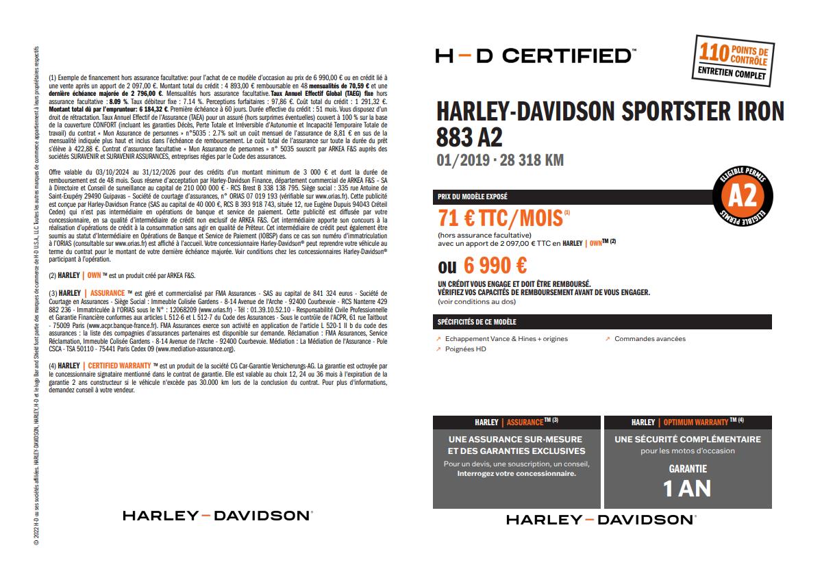2019 HARLEY-DAVIDSON IRON