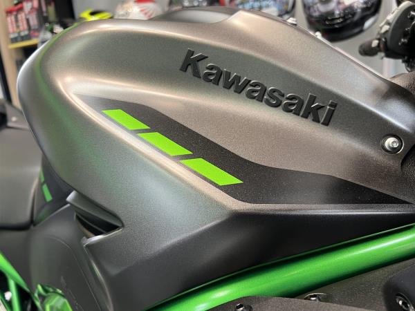 2025 KAWASAKI Z900 IN METALLIC MOONDUST GREY / GREEN FRAME