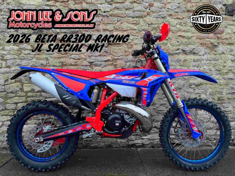New Beta RR300 2T RACING 2026 JL SPECIAL MK1 BLUE/RED