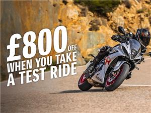 £800 TEST RIDE INCENTIVE