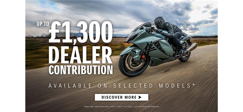 £1,300 dealer contribution
