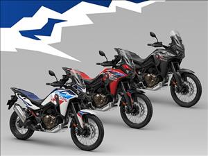 Bold new graphics and colour options for 25YM Honda CRF1100L Africa Twin models