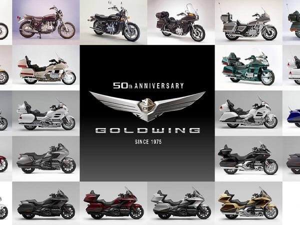 25YM Honda GL1800 Gold Wing and Gold Wing Tour models celebrate half a century of touring in style