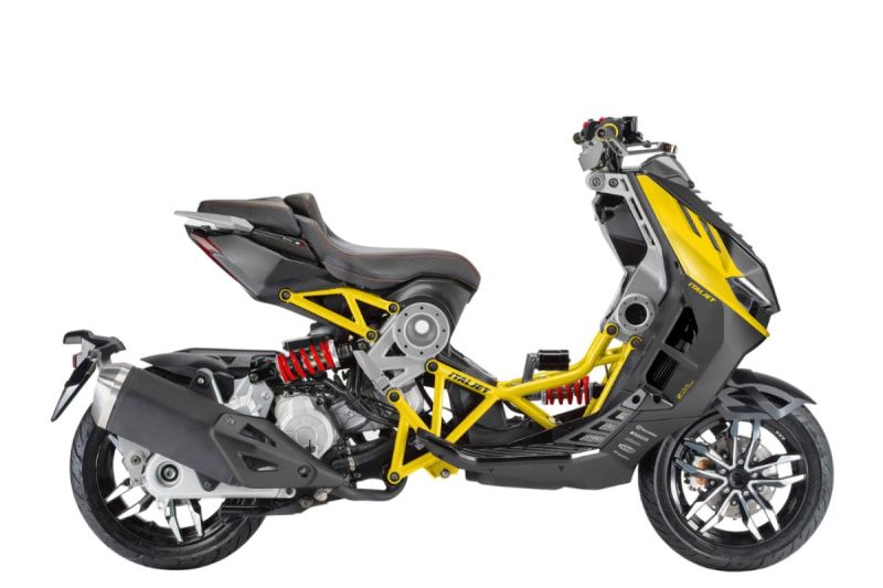 New Italjet DRAGSTER 125 E5 GREY YELLOW