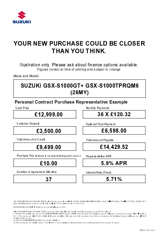 New Suzuki GSX-S1000GT+ PEARL WHITE