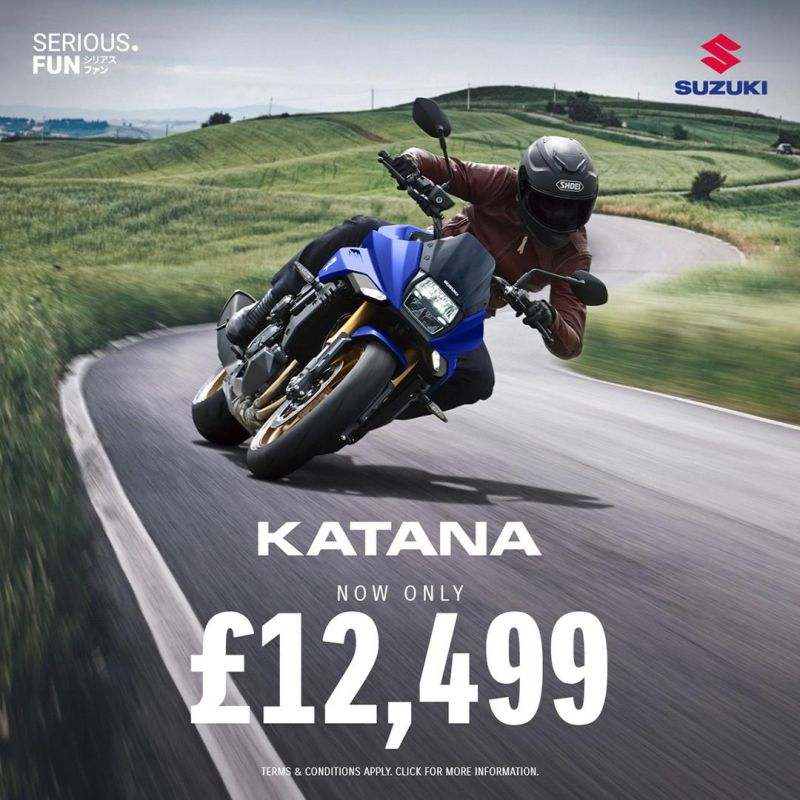 New Suzuki GSX-S1000 KATANA PEARL VIGOR BLU