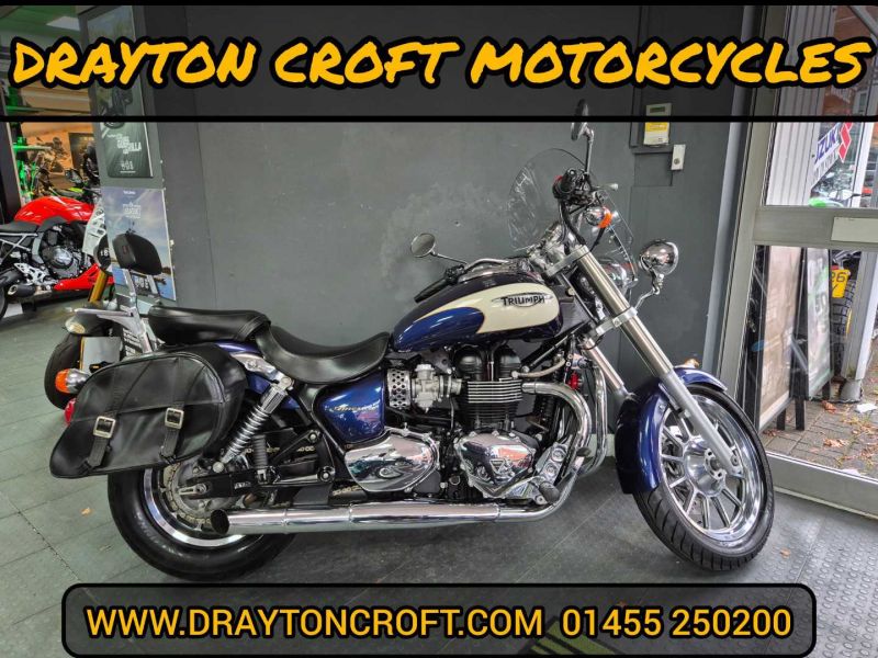 2010 Triumph Bonneville America 865 BLUE/WHITE