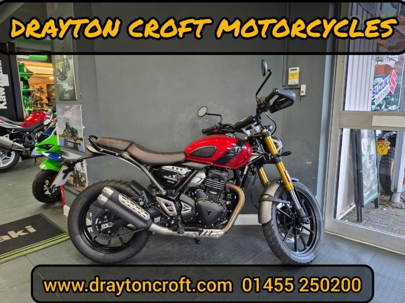 2024 Triumph SCRAMBLER 400X RED/BLACK