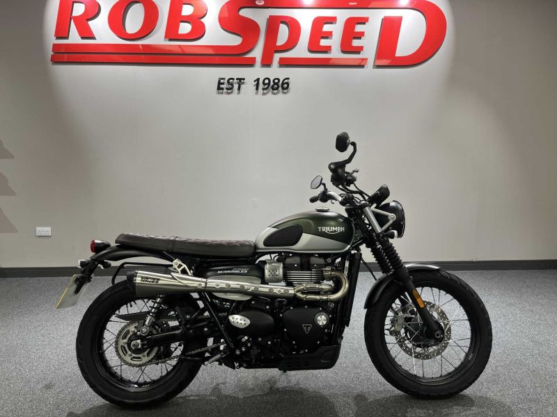 2019 Triumph Street Scrambler 900 Green 2019 Triumph Street Scrambler 900 Green