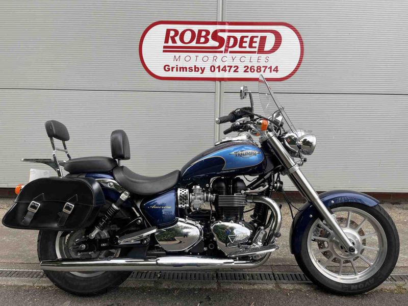 2009 Triumph Bonneville America 865 Blue