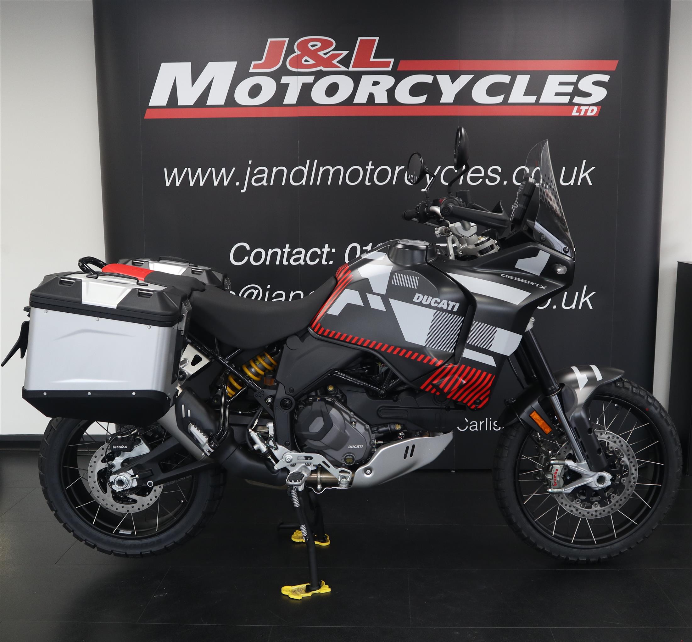 Ducati Desert X, Brand New, Comes With Aluminium Panniers & Centre Stand!