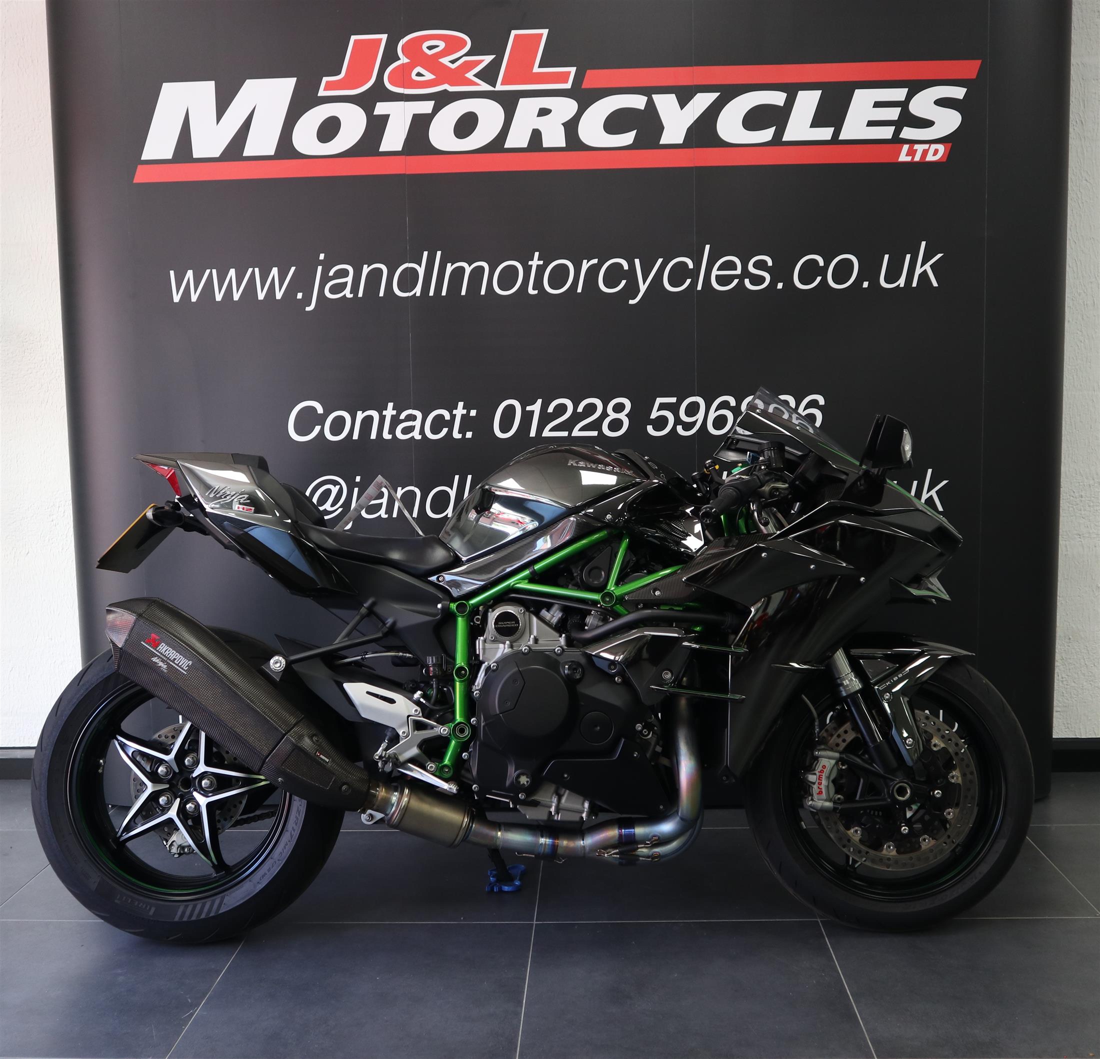 Kawasaki Ninja H2, Akrapovic Full Titanium System, One Private Owner, First Edition!