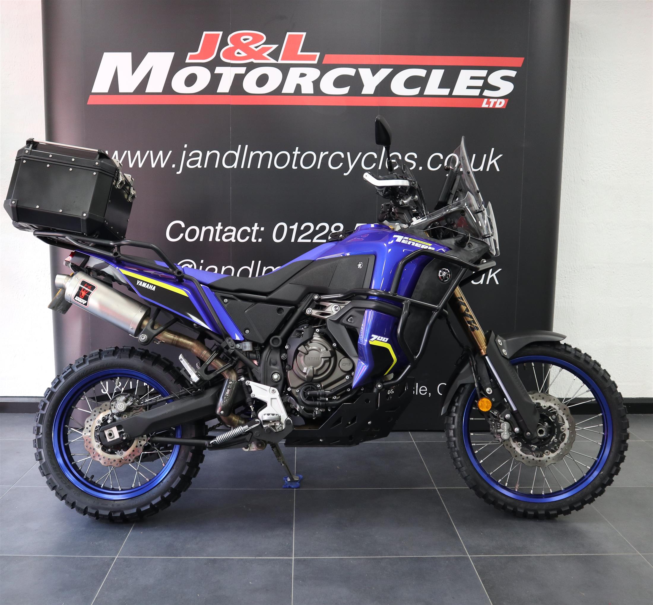 Yamaha Tenere World Raid 700. Higher Spec, Ohlins Steering Damper, Dakar Inspired Styling