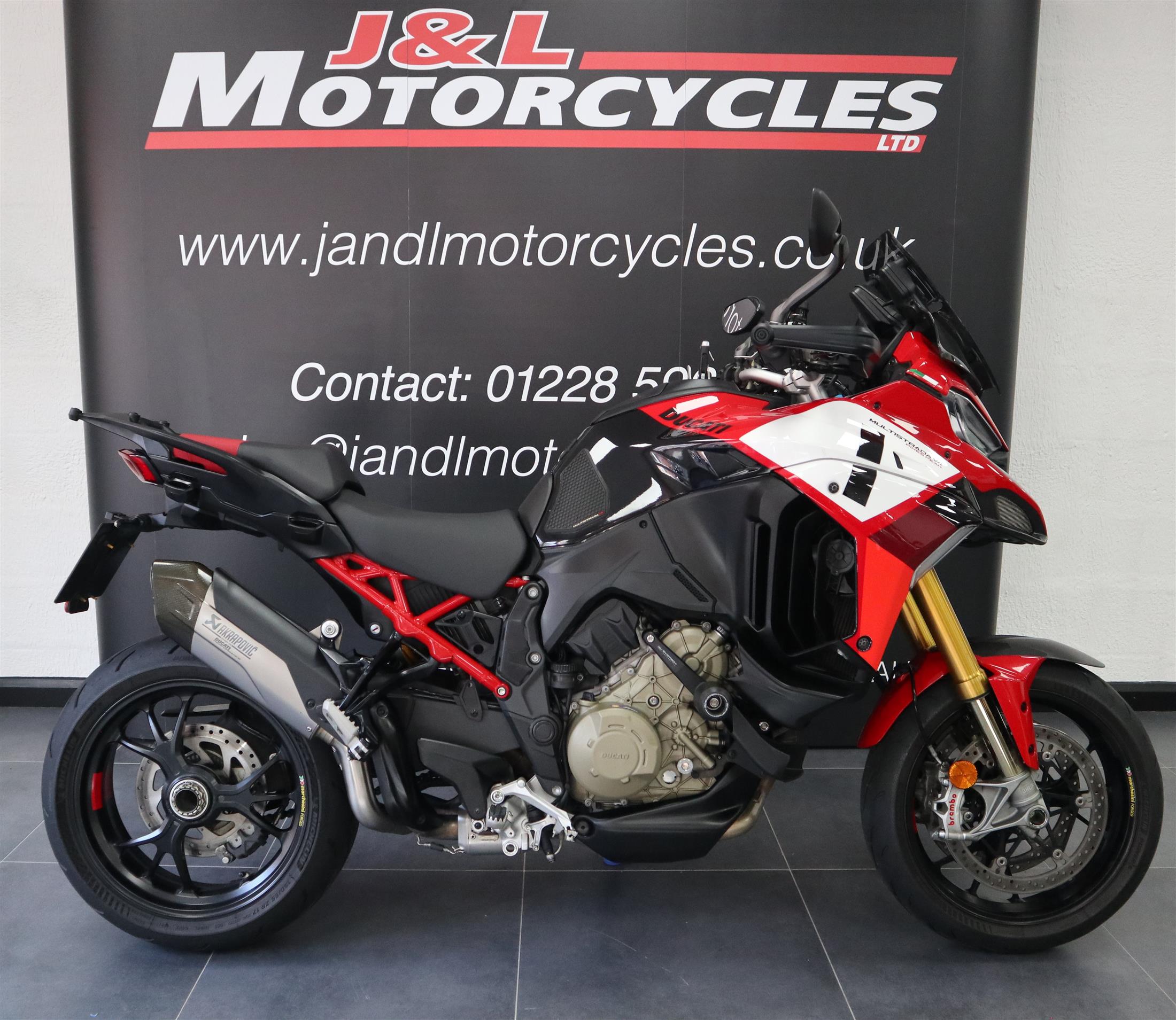 Ducati Multistrada V4 Pikes Peak.. Full Termignoni System With Racing Evo Up Map, Remainder of Manufacturers 4 Years Warranty